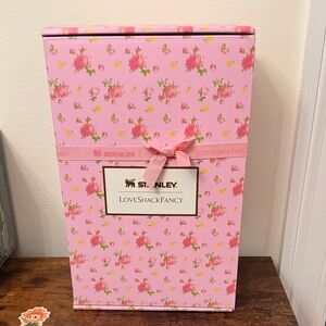 LoveShackFancy Pink Floral 40 oz tumbler